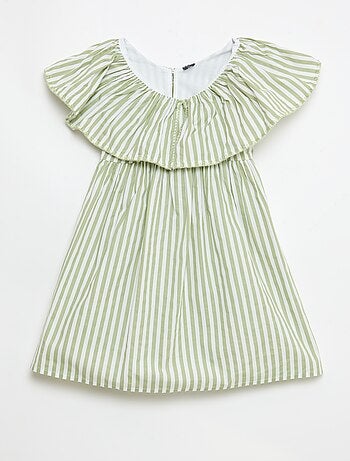 Abito a righe in cotone