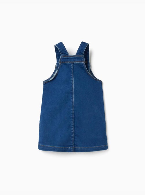 Abito a salopette in denim con tasche frontali - Kiabi