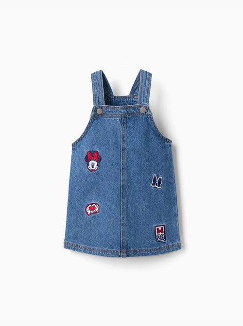 Abito a salopette in jeans con ricamo minnie - Kiabi Abito a salopette in jeans con ricamo minnie - Kiabi