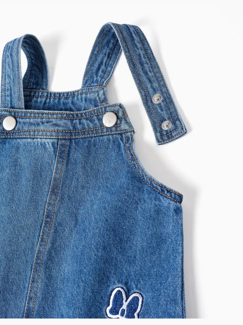 Abito a salopette in jeans con ricamo minnie - Kiabi Abito a salopette in jeans con ricamo minnie - Kiabi