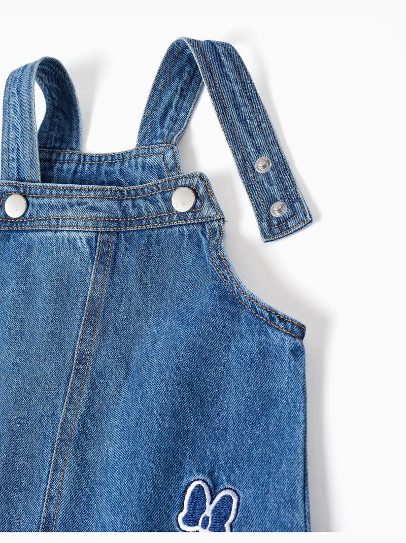 Abito a salopette in jeans con ricamo minnie Blu Blu - Kiabi