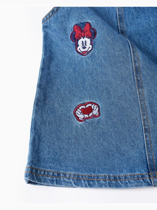 Abito a salopette in jeans con ricamo minnie - Kiabi Abito a salopette in jeans con ricamo minnie - Kiabi