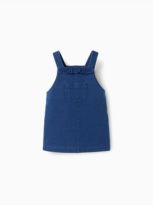 Abito a salopette in jeans con volant - Kiabi