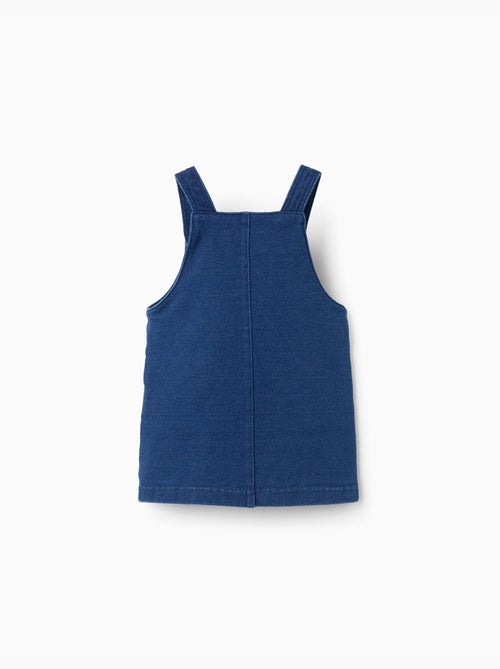 Abito a salopette in jeans con volant - Kiabi
