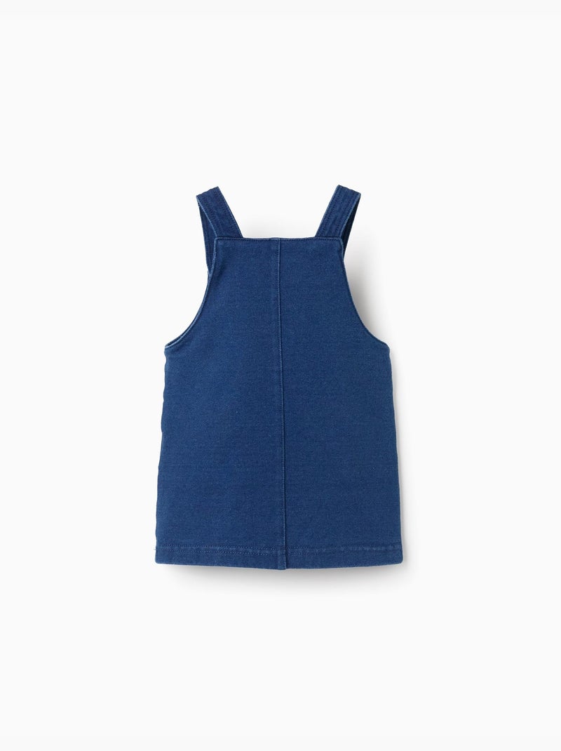 Abito a salopette in jeans con volant Blu Blu - Kiabi