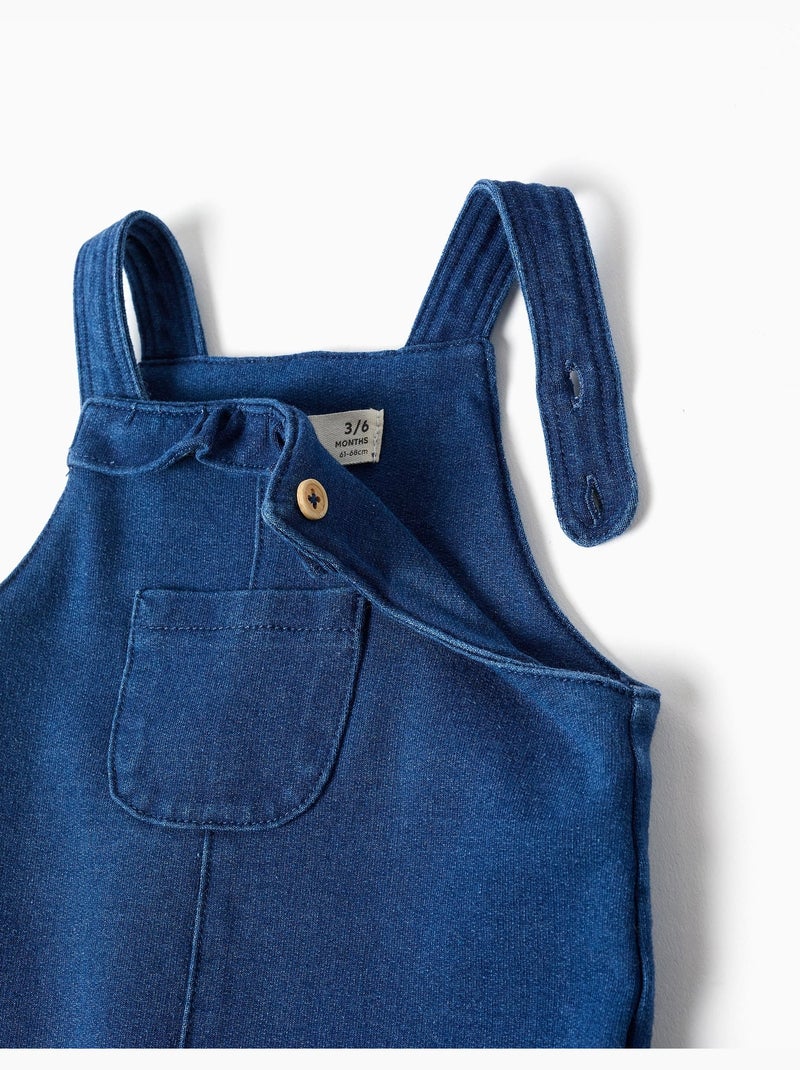 Abito a salopette in jeans con volant Blu Blu - Kiabi