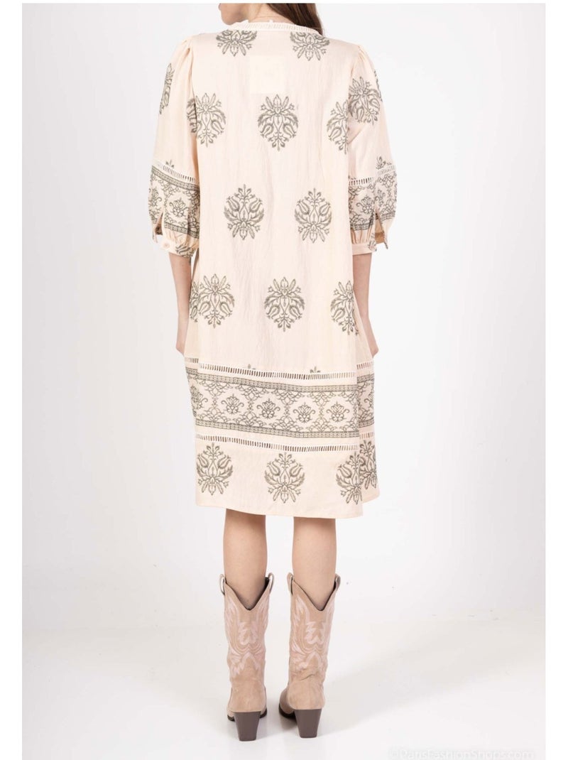 Abito a tunica Kebello Beige - Kiabi
