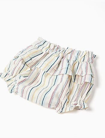 Abito + bloomers con a righe etniche B&S