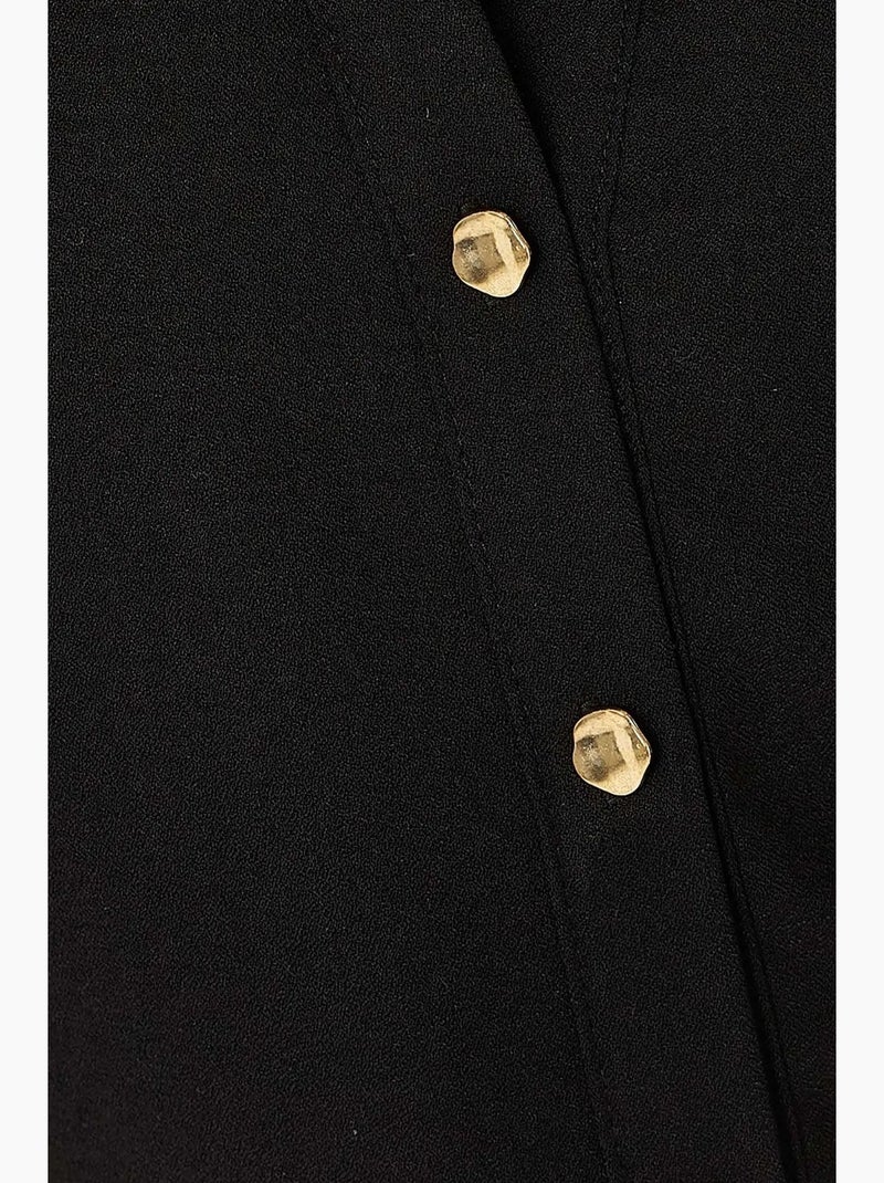 Abito camicia abbottonato hiccup Nero - Kiabi