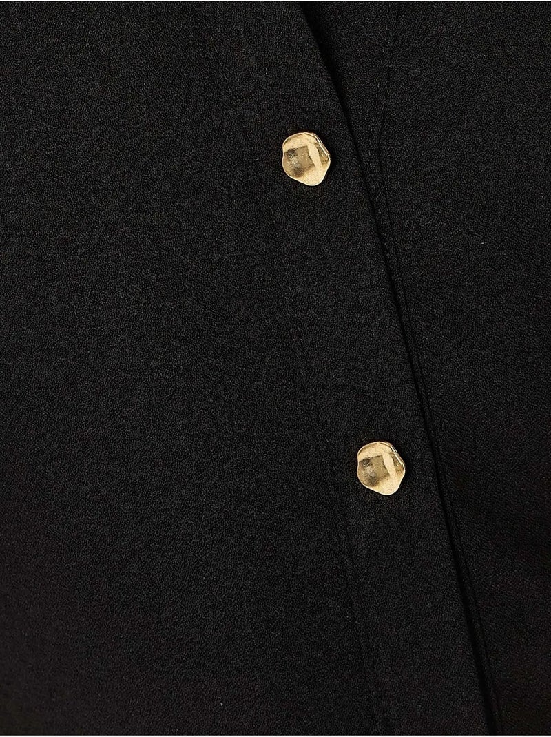 Abito camicia abbottonato Nero - Kiabi