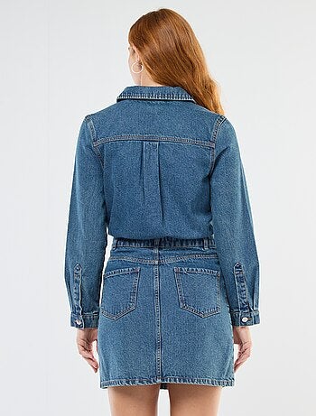 Abito camicia in denim