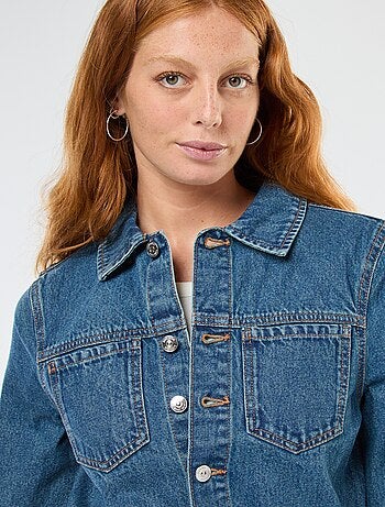Abito camicia in denim