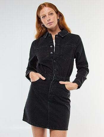 Abito camicia in denim