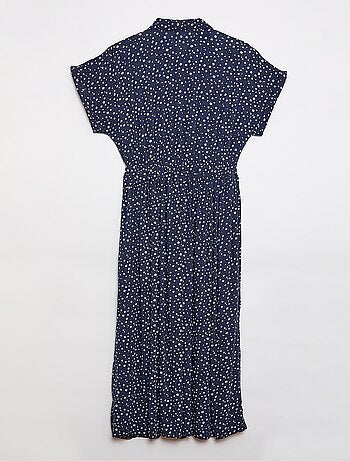 Abito camicia lungo leopardato - So Easy