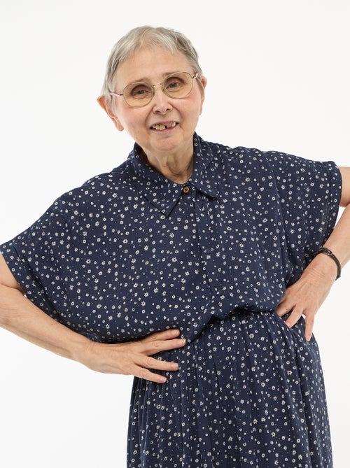 Abito camicia lungo leopardato - So Easy - Kiabi