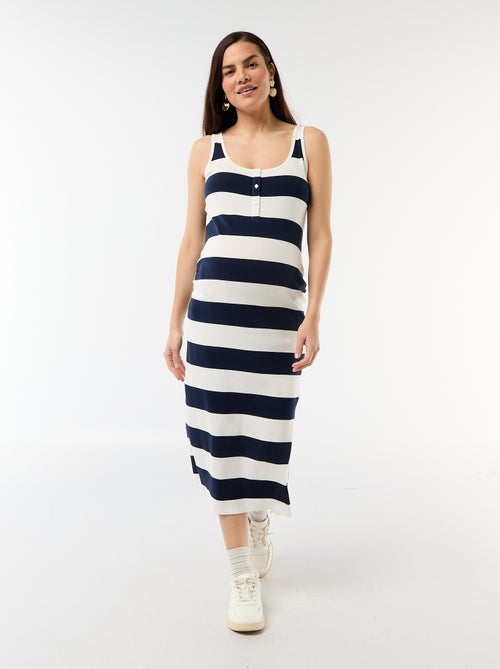 Abito canotta premaman a costine - Kiabi