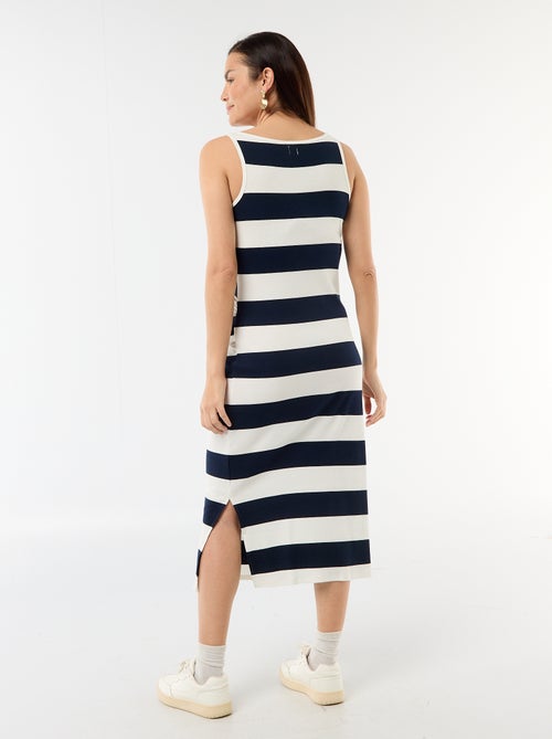 Abito canotta premaman a costine - Kiabi