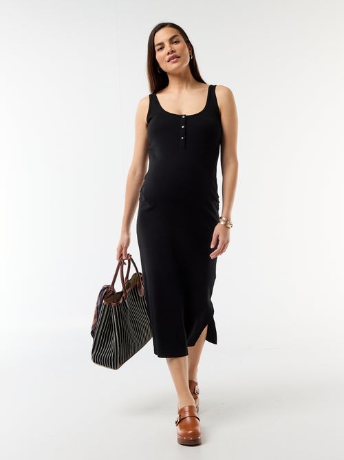 Abito canotta premaman a costine - Kiabi