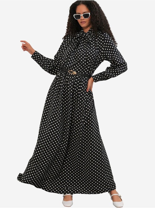 Abito chemisier maxi a pois bdart - Kiabi Abito chemisier maxi a pois bdart - Kiabi