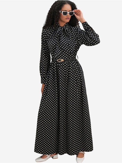 Abito chemisier maxi a pois bdart - Kiabi Abito chemisier maxi a pois bdart - Kiabi