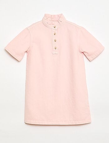 Abito collo alla coreana in jeans