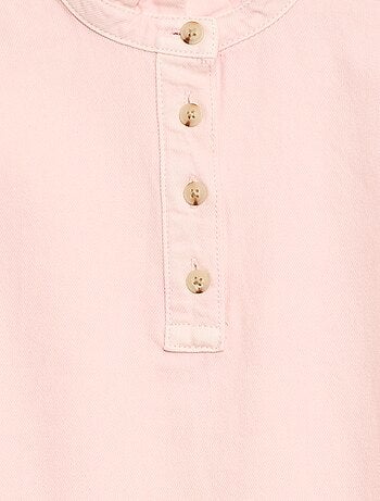 Abito collo alla coreana in jeans