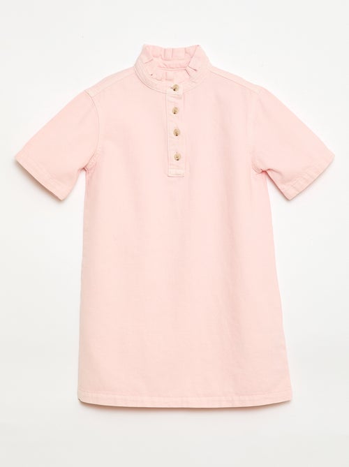 Abito collo alla coreana in jeans - Kiabi