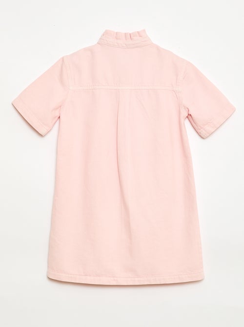 Abito collo alla coreana in jeans - Kiabi