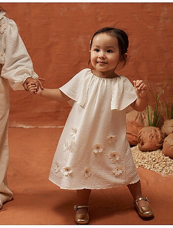 Abito con applicazione floreale + culotte