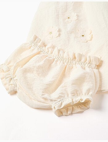 Abito con applicazione floreale + culotte