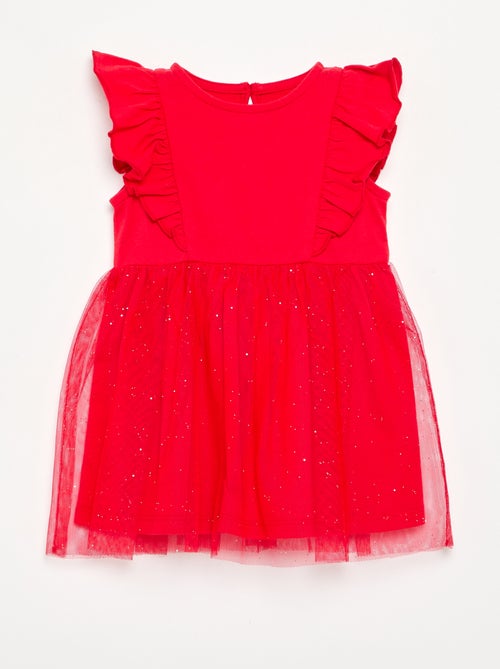 Abito con base in tulle glitterato - Kiabi Abito con base in tulle glitterato - Kiabi