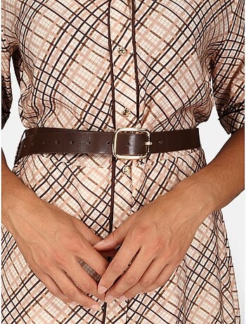 Abito con collo a camicia