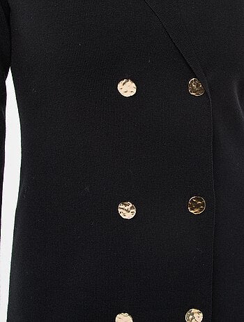 Abito con doppio petto tinta unita