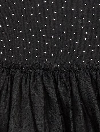 Abito con effetto 2 in 1 con base in tulle