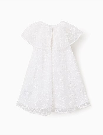 Abito con fiocco e maniche a mantella arricciate