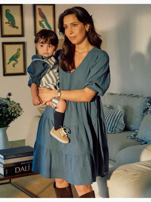 Abito con maniche a palloncino e cut-out You&Me - Kiabi