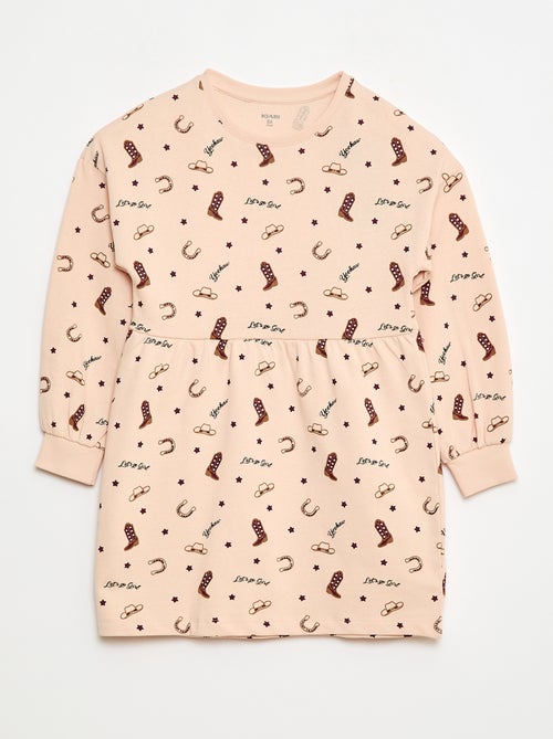 Abito con motivo in felpa non foderato - Kiabi