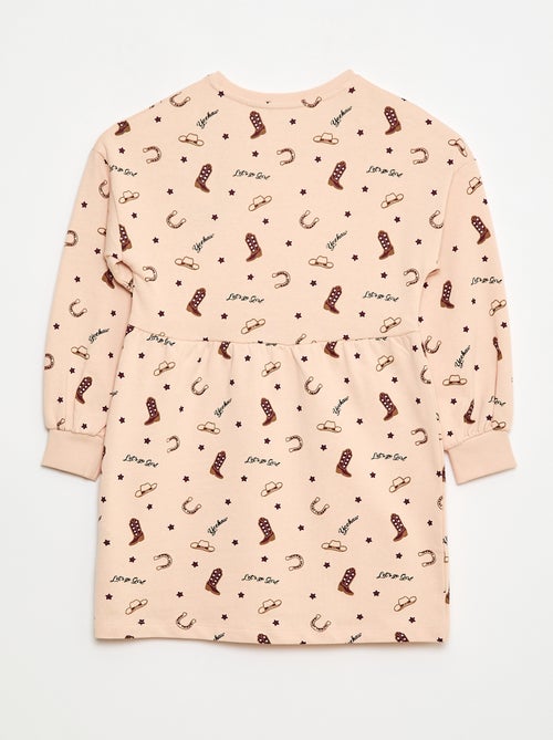 Abito con motivo in felpa non foderato - Kiabi