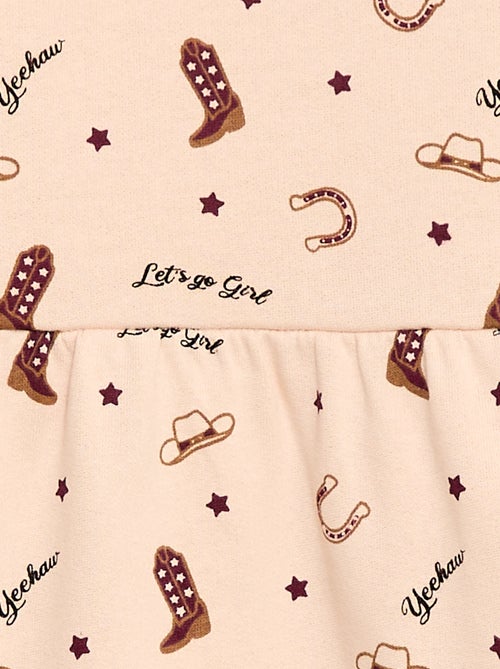 Abito con motivo in felpa non foderato - Kiabi