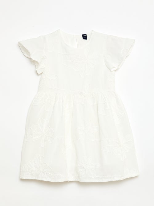 Abito con ricami fiori fantasia - Kiabi