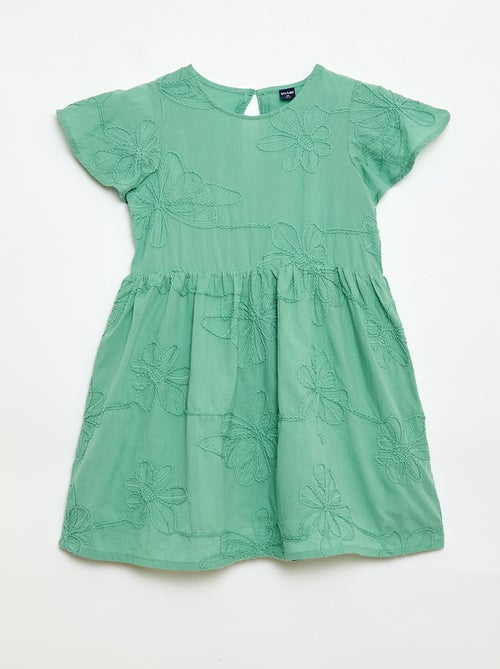 Abito con ricami fiori fantasia - Kiabi