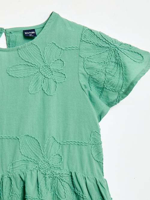 Abito con ricami fiori fantasia - Kiabi