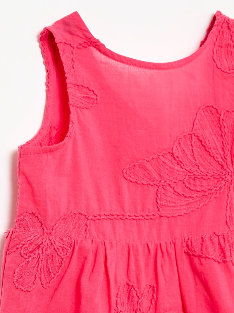 Abito con ricami floreali Rosa - Kiabi
