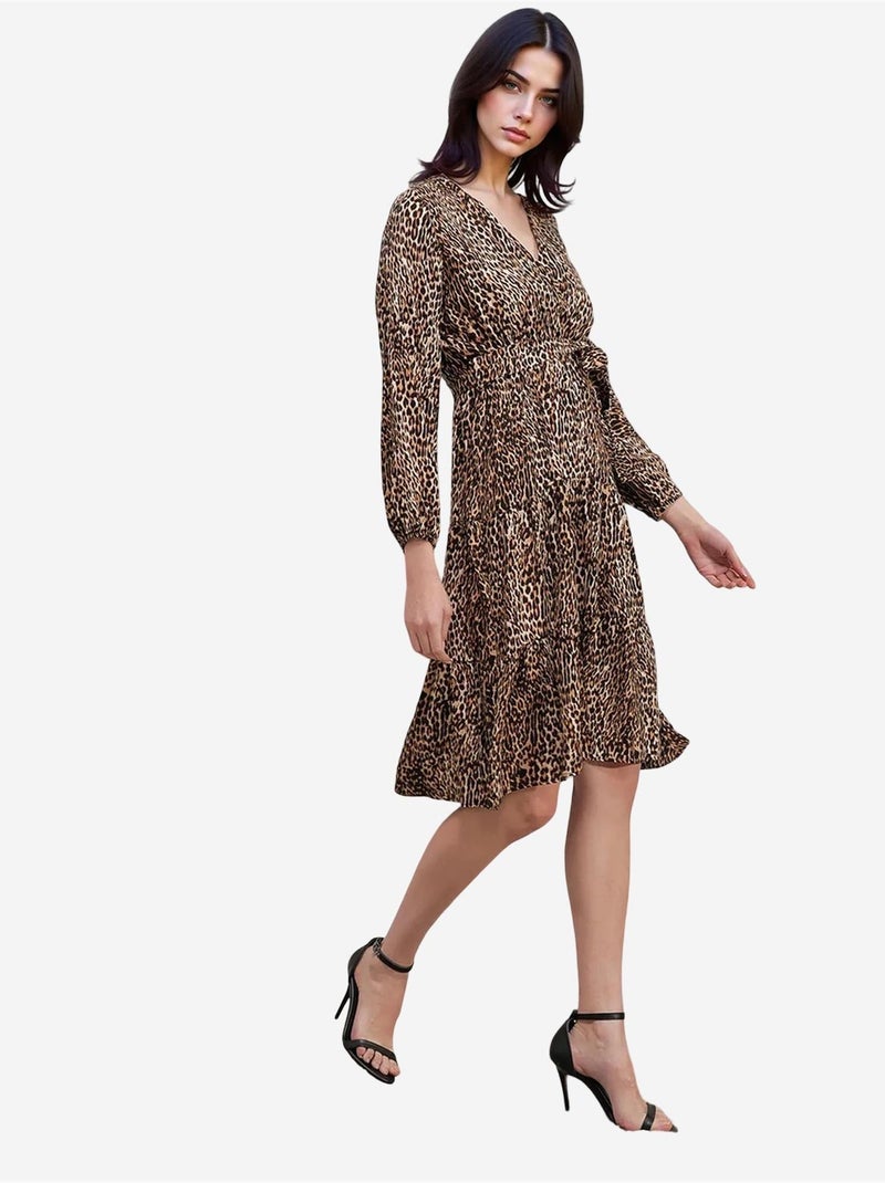 Abito con scollo a v bdart Beige argilla - Kiabi