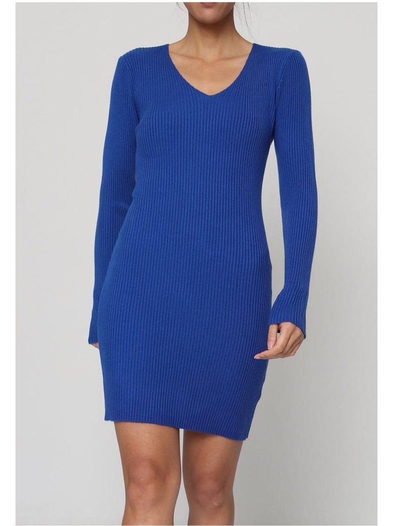 Abito con scollo a V Kebello Blu - Kiabi