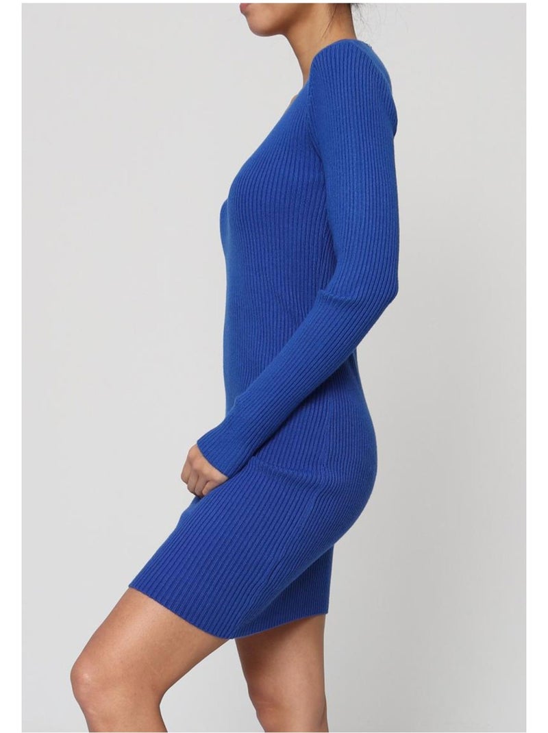 Abito con scollo a V Kebello Blu - Kiabi