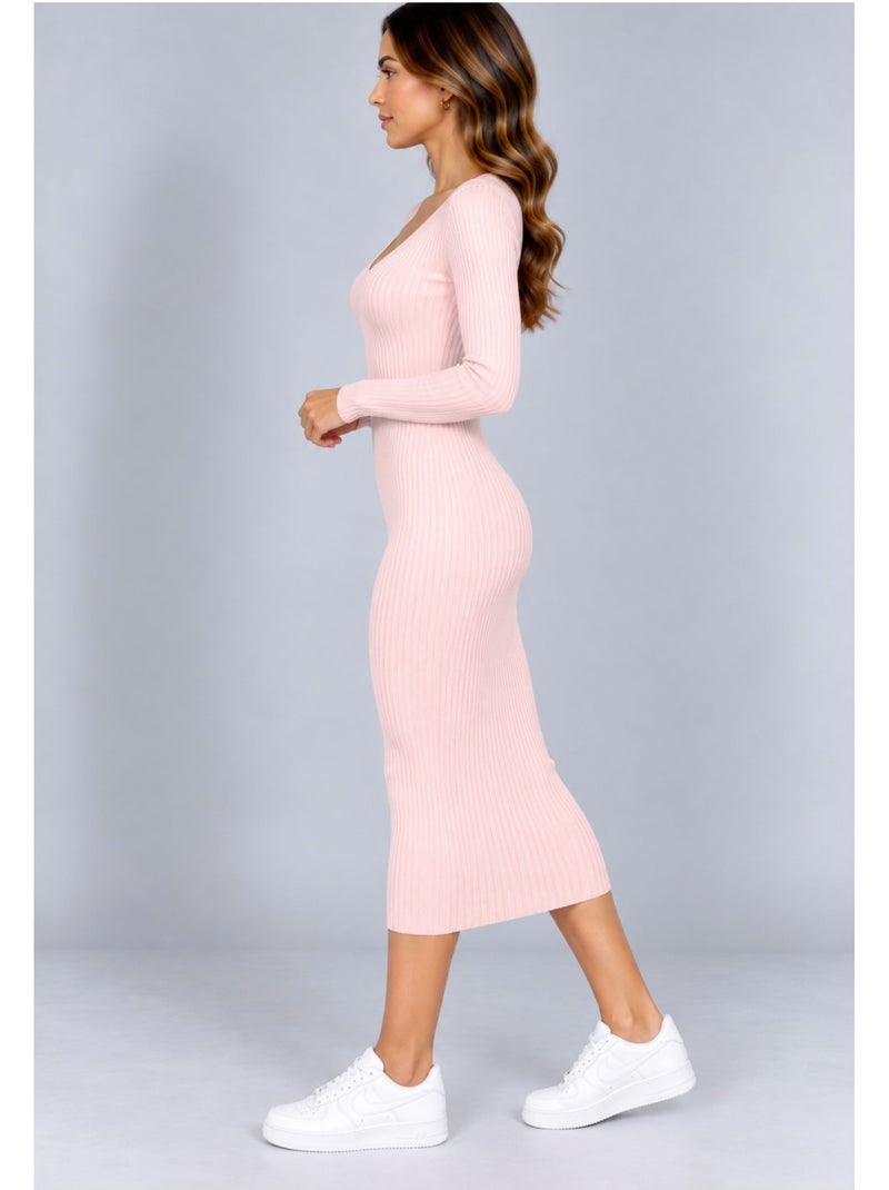 Abito con scollo a v kebello Rosa - Kiabi