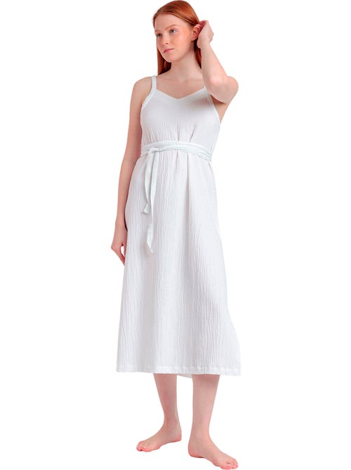 Abito con spalline in stile lino da donna ADMAS - Kiabi