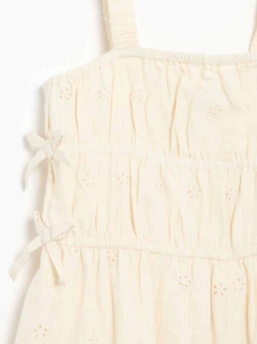 Abito con spalline sottili e ricami all over - Kiabi
