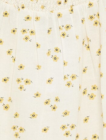 Abito con stampa all-over e spalline sottili
